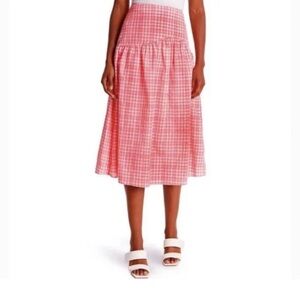 Topshop Pink Gingham Women's Skirt